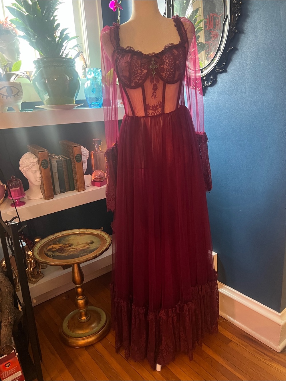 Widow "Dance with Death" gothic maxi dress from Dolls Kill - Picture 1 of 10